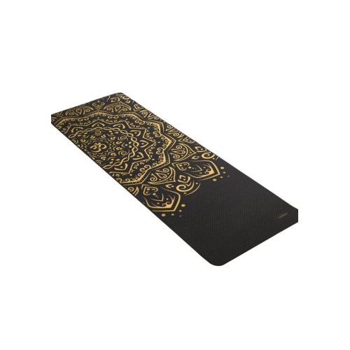 Купить Коврик для фитнеса  Queenfit Mandala TPE 5 мм black-gold в Киеве - фото №1