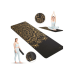 Коврик для фитнеса  Queenfit Mandala TPE 5 мм black-gold - фото №8