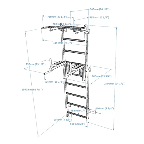 Шведская стенка  BenchK 722W - фото №4