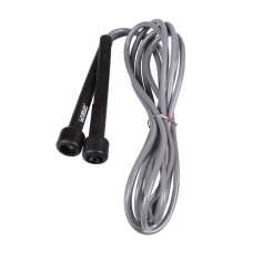 Скакалка LiveUp PVC JUMP ROPE Black-Gray 275x0.5cm
