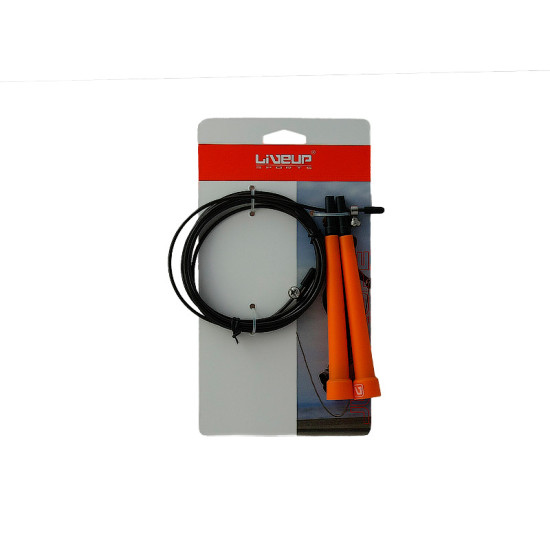 Купить Скакалка  LiveUp CABLE JUMPROPE Orange 275cm в Киеве - фото №1