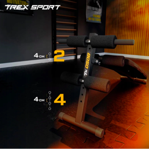    Скамья тренировочная Trex Sport TX-050B для пресса - фото №5