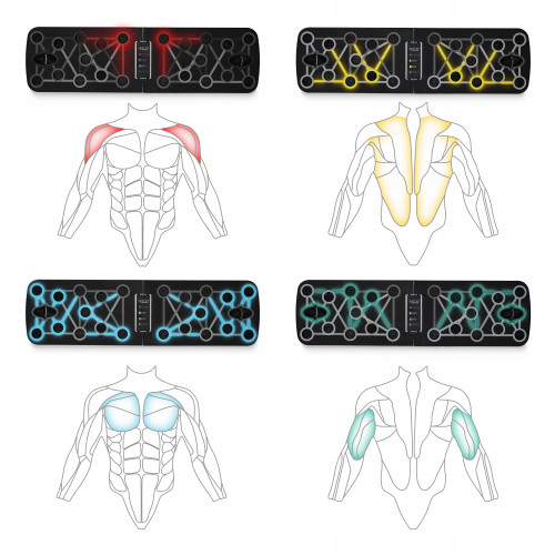 Упори для віджимань   4FIZJO Push-up Board складна (P-5907739312785) - фото №2