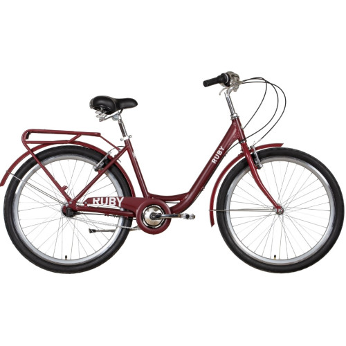 Купить Велосипед  Dorozhnik Ruby PH 26" 2022 (темно-красный) в Киеве - фото №1