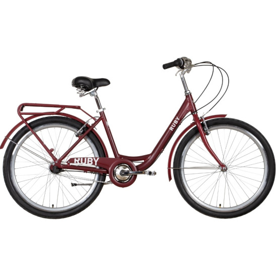 Купить Велосипед  Dorozhnik Ruby PH 26" 2022 (темно-красный) в Киеве - фото №1