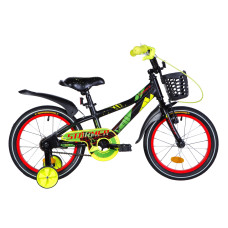 Велосипед Formula Stormer 16" 2021 (черно-красный с желтым)
