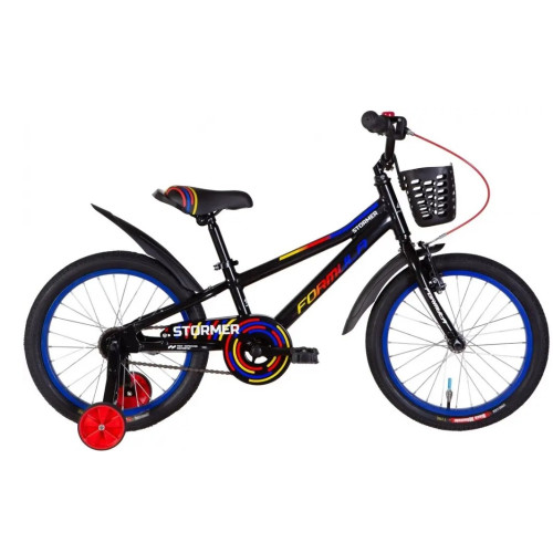 Купить Велосипед  Formula Stormer 18" 2022 (черный с красным и желтым) в Киеве - фото №1