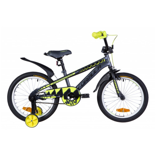 Купить Велосипед  Formula Wild 18" 2020 (серо-желтый с черным) в Киеве - фото №1