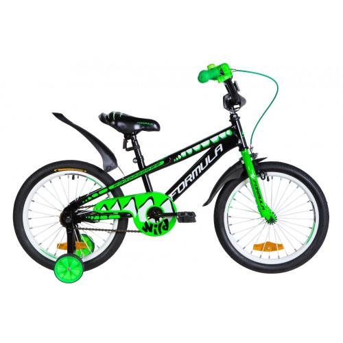 Купить Велосипед  Formula Wild 18" 2020 (черно-зеленый с белым) в Киеве - фото №1