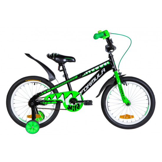 Купить Велосипед  Formula Wild 18" 2020 (черно-зеленый с белым) в Киеве - фото №1