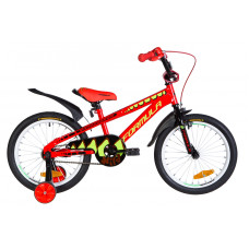 Велосипед Formula Wild 18" 2020 (красно-черный с салатовым)
