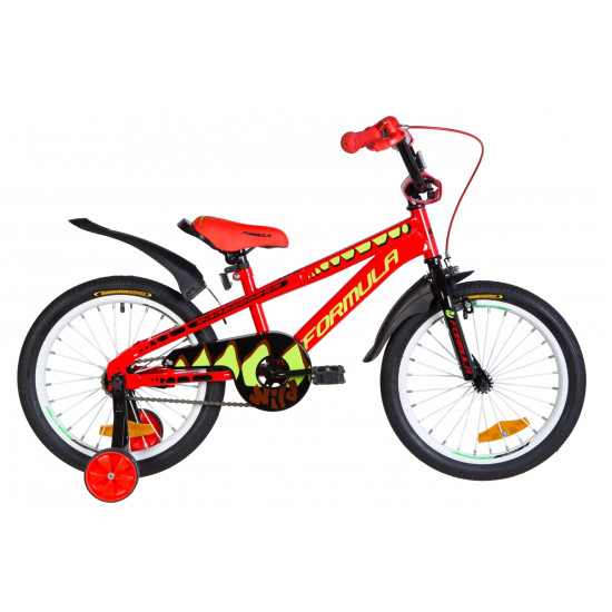 Купить Велосипед  Formula Wild 18" 2020 (красно-черный с салатовым) в Киеве - фото №1