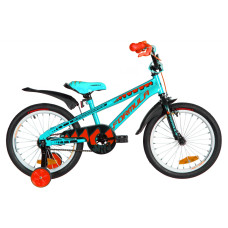 Велосипед Formula Wild 18" 2020 (бирюзово-черный с оранжевым)